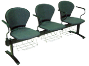 Plastic BenchPE001-3A_Office Furniture_Plastic Bench_Public Chair